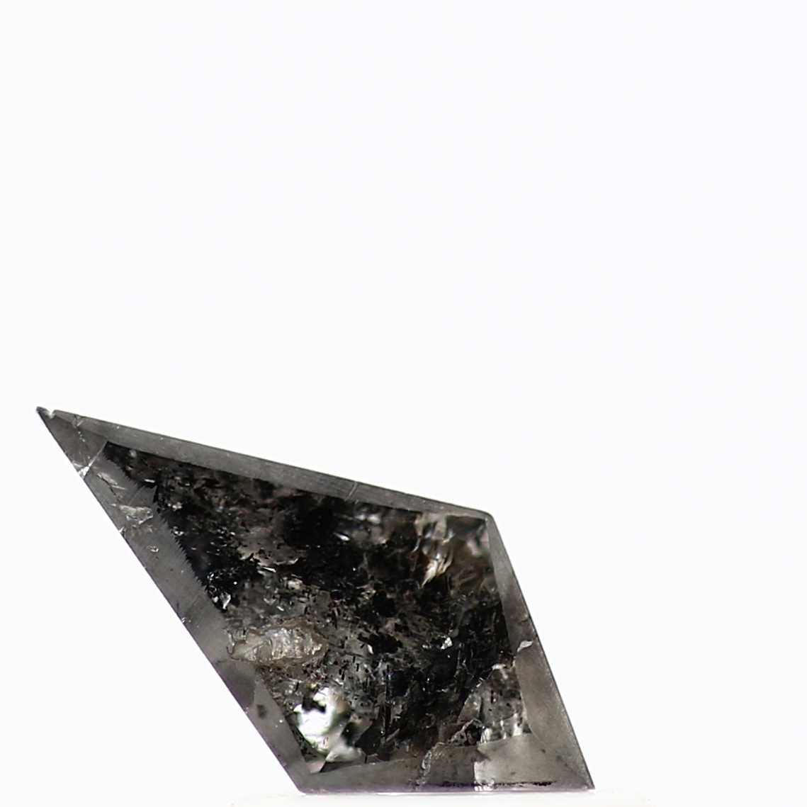 0.60 CT 7.2 x 5.1 mm Natural Loose Salt and Pepper Grey Brown Black color Antique kite newest shape Diamond D509